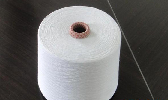 Raw White 100% Polyester Spun Yarn For Knitting ，Weaving