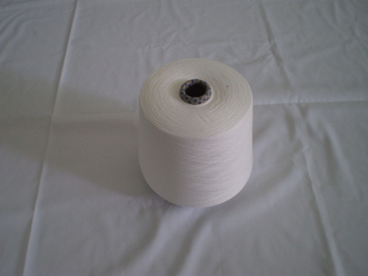Raw White 100% Polyester Spun Yarn For Knitting ，Weaving
