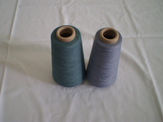 50s Virgin Colored Polyester Spun Yarn High Tenacity , No Joint