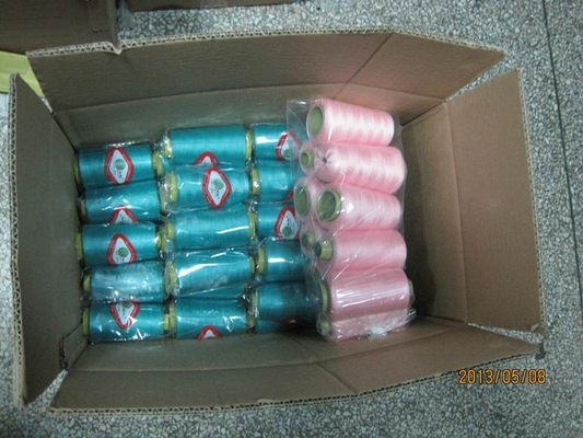 100% Ring Spun Polyester Cone Sewing Thread , 40s/2 3000yards