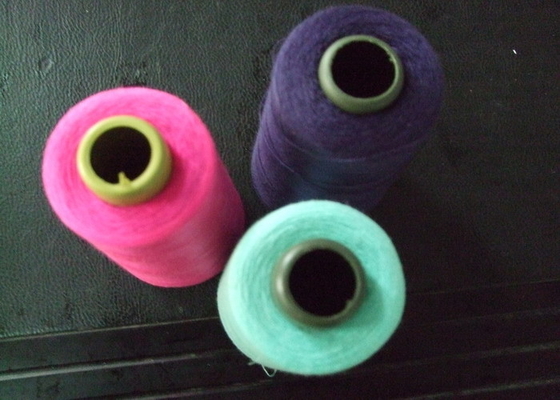60s/3 100% Polyester Sewing Yarn For Fabric , Garments Sewing