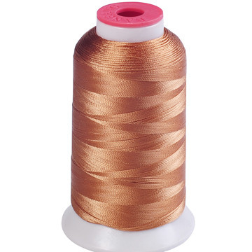 Colorful High Tenacity 100% Polyester Embroidery Thread Garment Accessories Green / Gold