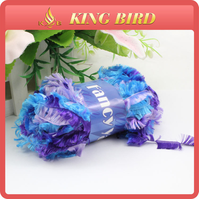 Raw or dyed Fancy Knitting Yarns With polyester / chenille knitting yarn